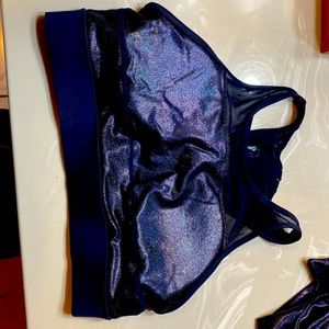 Zyia all star sports bra in twilight blue size xxl